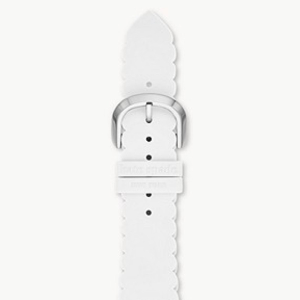 Kate Spade white silicone 38/40mm Apple Watch band